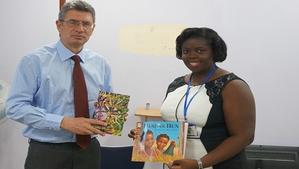 (L-r) Ray Kyles, Deputy High Commissioner British High Commission Lagos and Tosin Jegede, programme director, TJF during the programme.